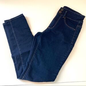 Mossimo high waist denim leggings size 1 dark wash